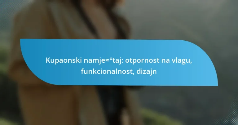 Kupaonski namještaj: otpornost na vlagu, funkcionalnost, dizajn