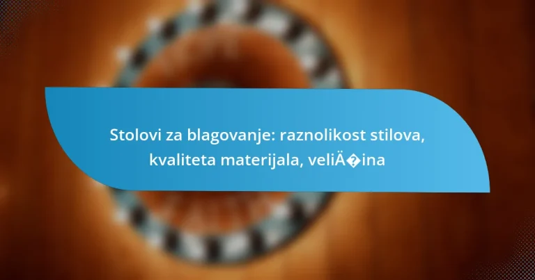 Stolovi za blagovanje: raznolikost stilova, kvaliteta materijala, veličina